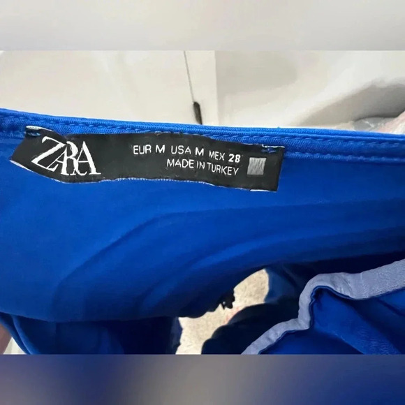 Blue ZARA halter dress - Picture 2 of 3